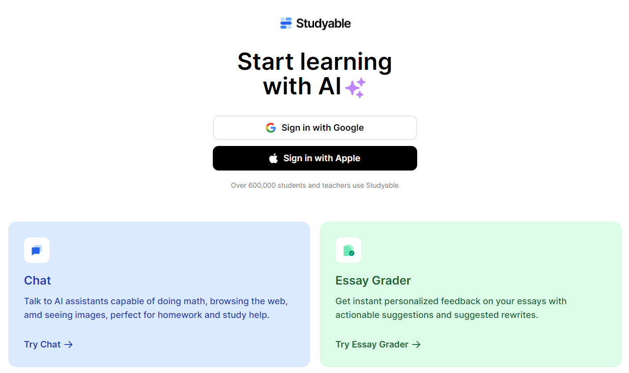 studyable.app essay grader